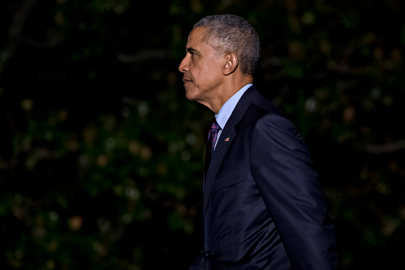 President Barack Obama on the South Lawn of the White House on Oct. 25, 2016Andrew Harrer-Pool/Getty Images